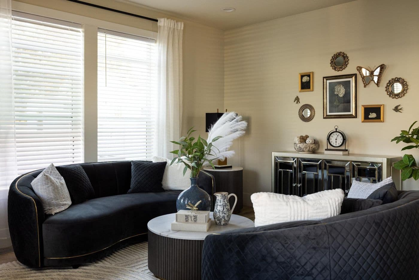 The ELEANOR Living Room. This Manufactured Mobile Home features 3 bedrooms and 2 baths.