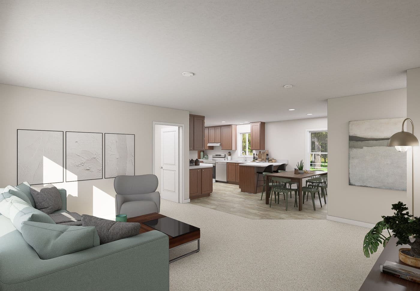 The 5019 IMAGINE Foyer. This Manufactured Mobile Home features 3 bedrooms and 2 baths.
