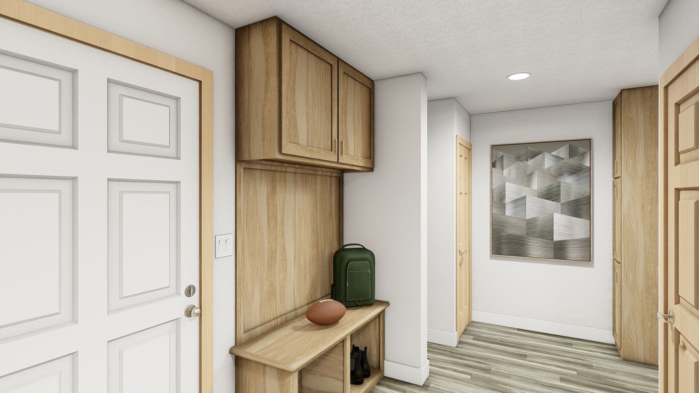 The LEGACY 377 Utility Room. This Manufactured Mobile Home features 3 bedrooms and 2 baths.