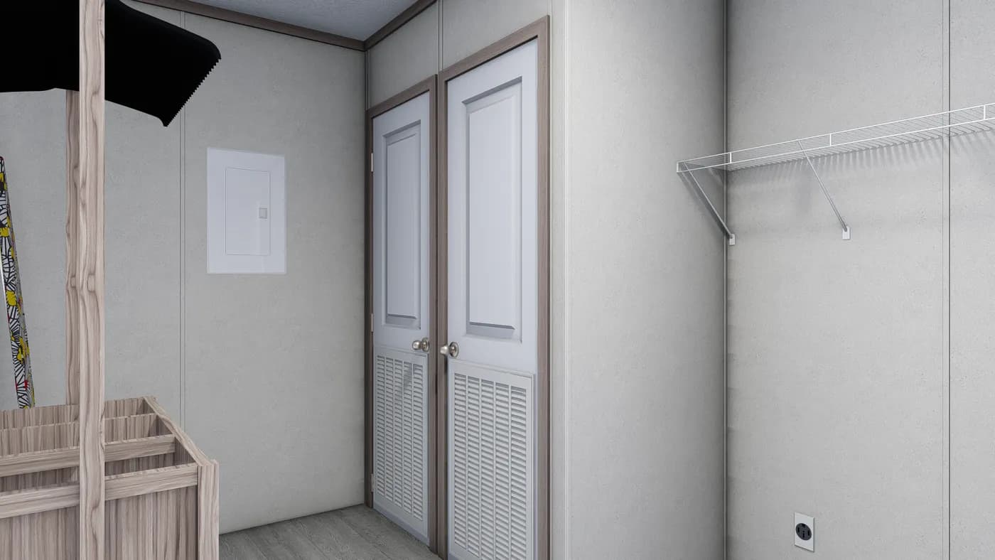 The 5628-E845P THE PULSE Utility Room. This Manufactured Mobile Home features 3 bedrooms and 2 baths.
