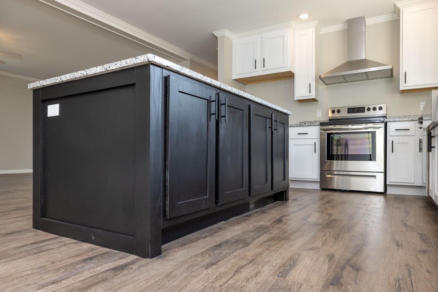 The HAWTHORNE Kitchen. This Manufactured Mobile Home features 3 bedrooms and 2 baths.