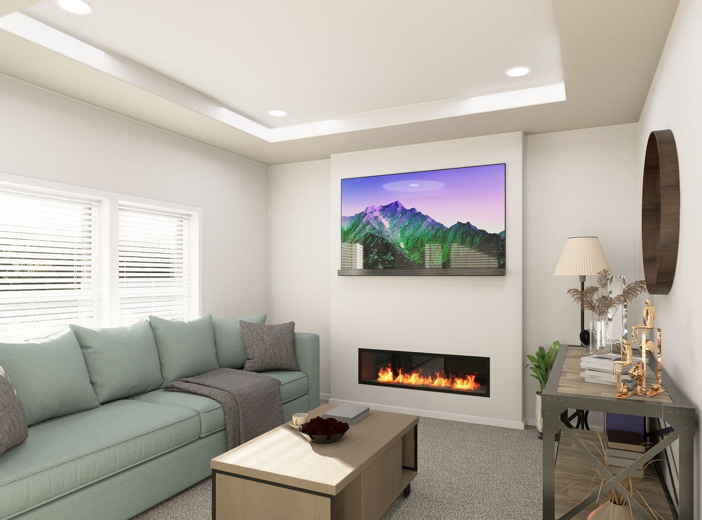 The PREFERRED PLUS CP641F Family Room. This Manufactured Mobile Home features 3 bedrooms and 2 baths.