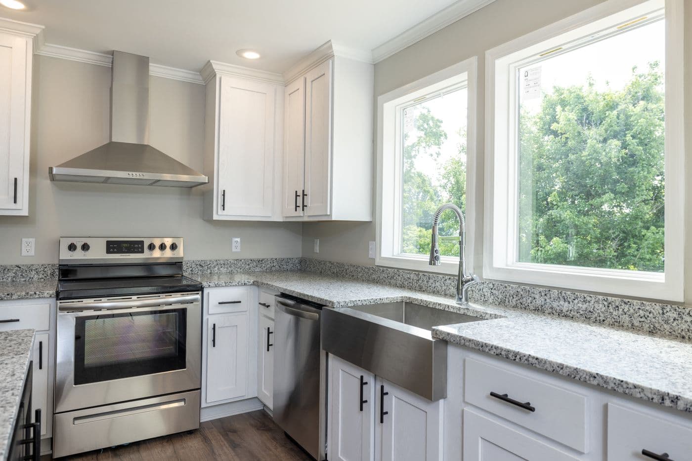 The HAWTHORNE Kitchen. This Manufactured Mobile Home features 3 bedrooms and 2 baths.