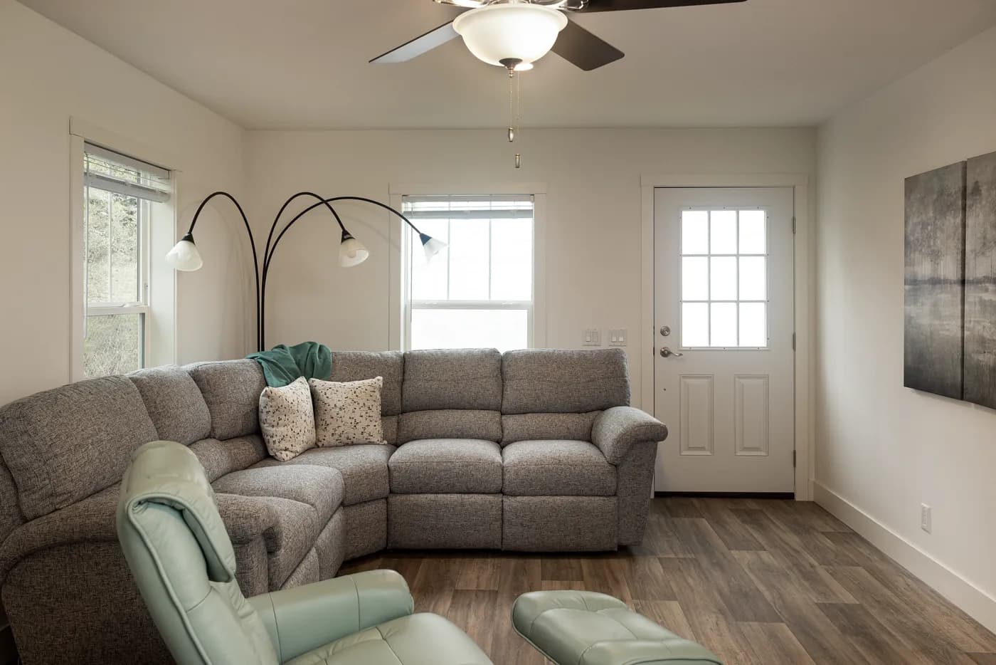 The HEY JUDE Living Room. This Manufactured Mobile Home features 4 bedrooms and 2 baths.