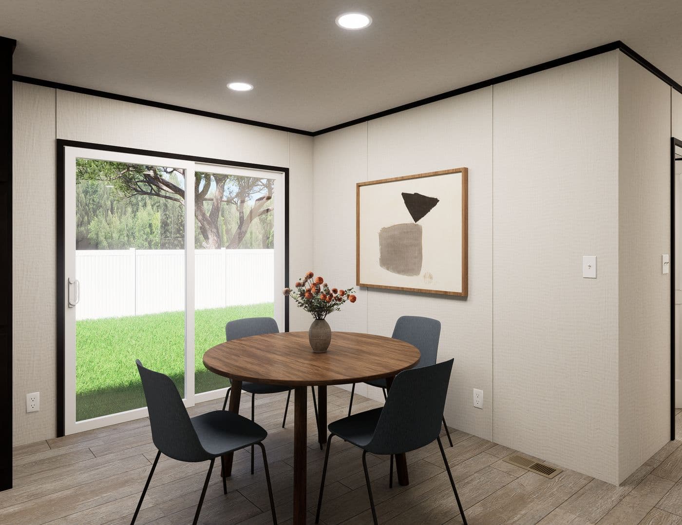 The ULTRA FLEX HERCULES 28X68 3BR Dining Area. This Manufactured Mobile Home features 3 bedrooms and 2 baths.