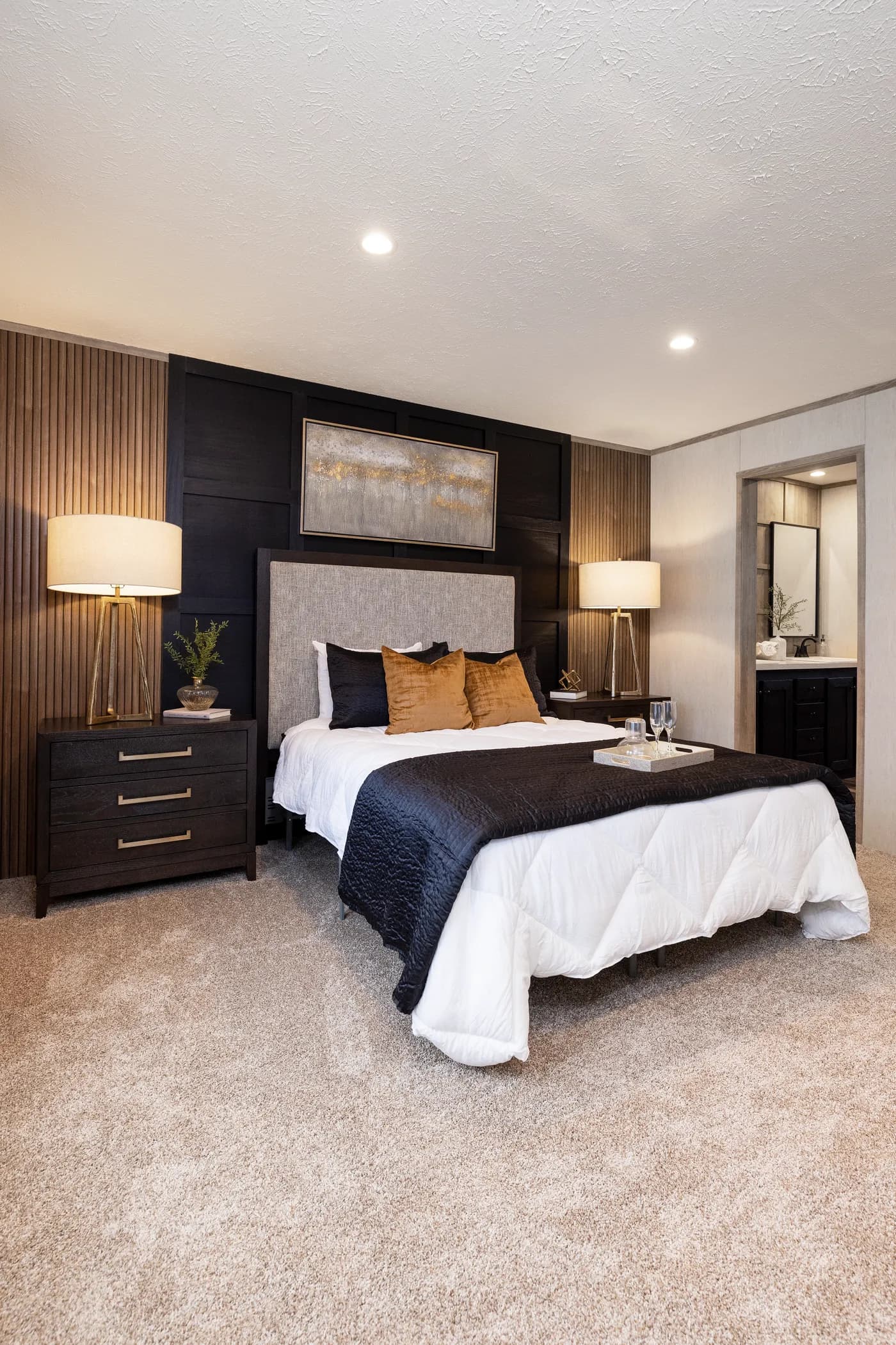 The THE DARK SANDS Primary Bedroom. 
