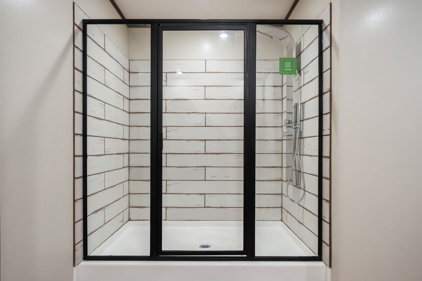 The MOUNTAIN VIEW Primary Bathroom. This Manufactured Mobile Home features 3 bedrooms and 2 baths.