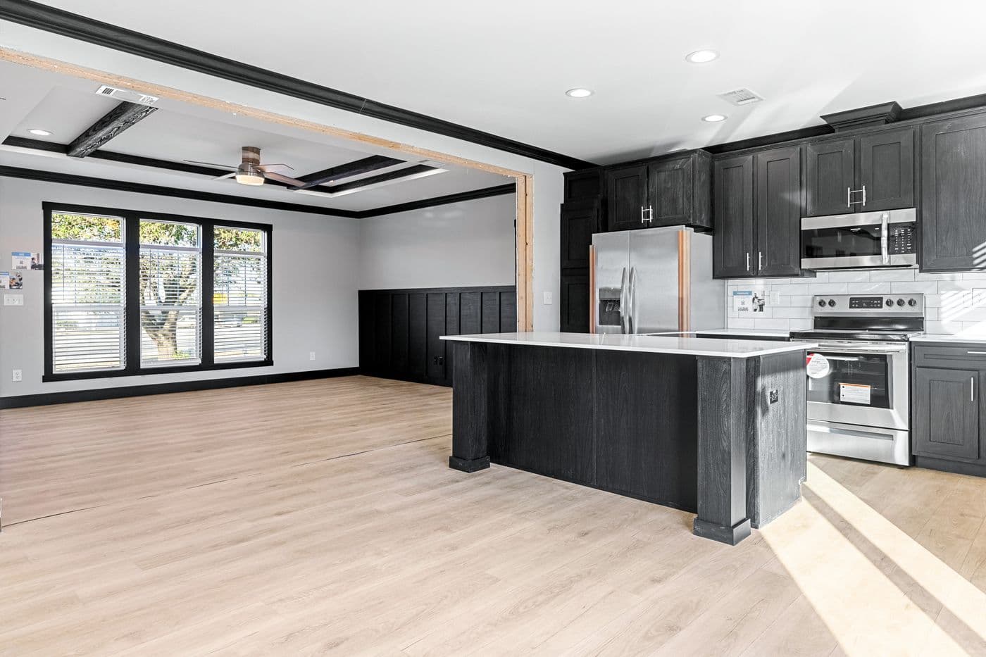 The THE SIERRA Kitchen. This Manufactured Mobile Home features 4 bedrooms and 2 baths.