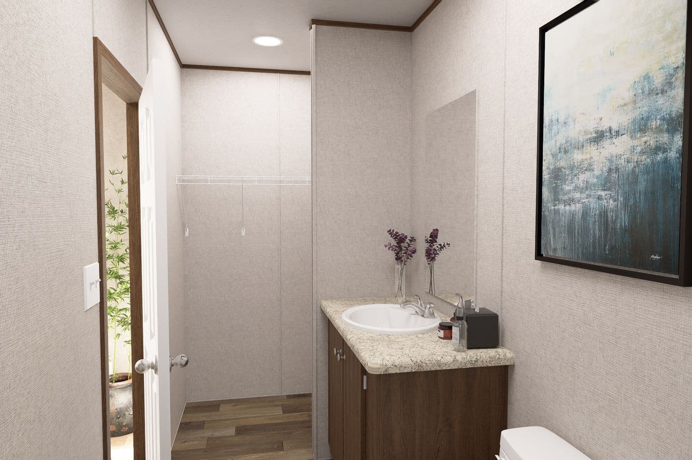 The MAGNOLIA Exterior. This Manufactured Mobile Home features 3 bedrooms and 2 baths.