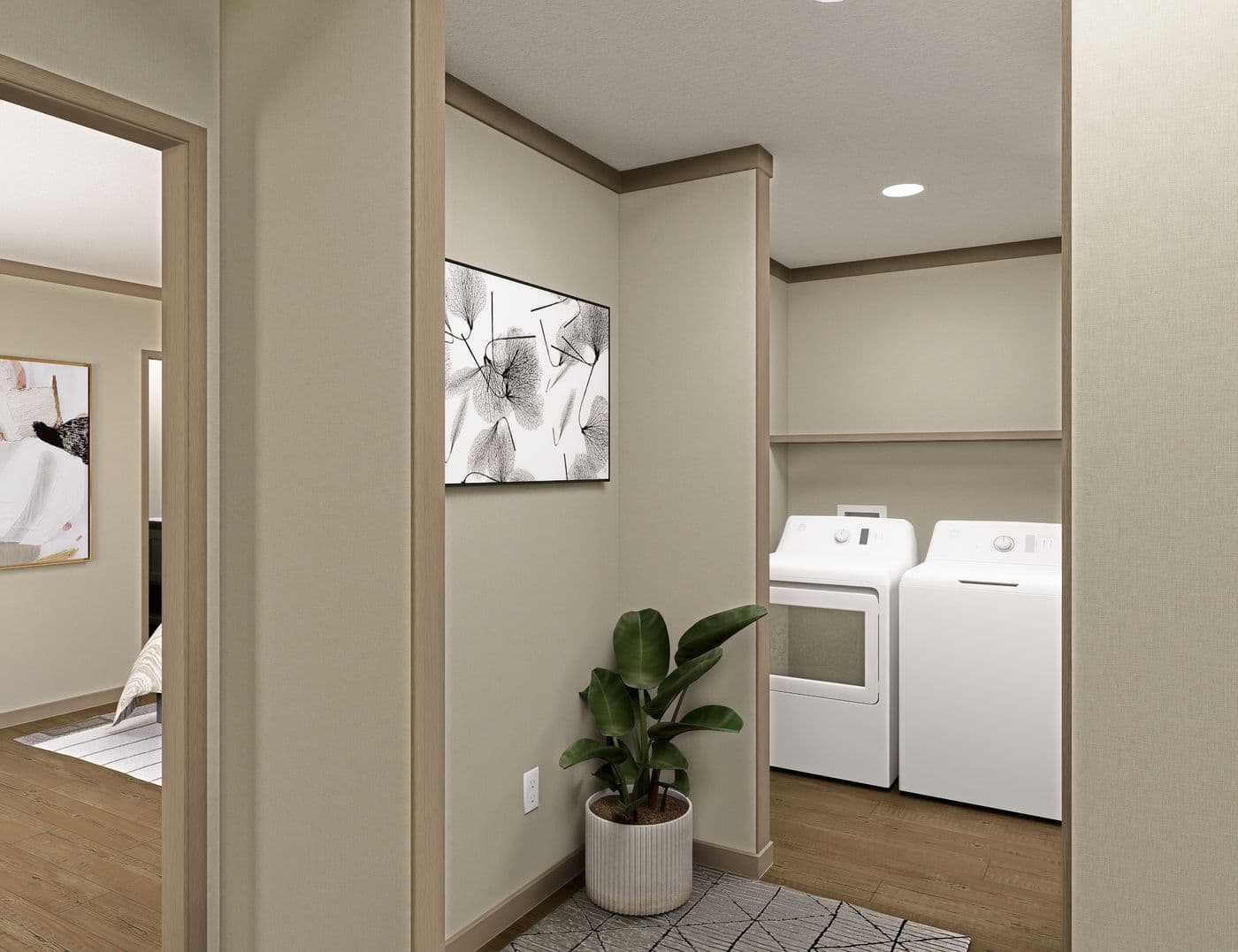 The SYDNEY Utility Room. This Manufactured Mobile Home features 3 bedrooms and 2 baths.