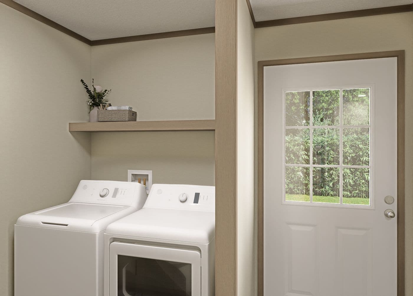 The COOK Utility Room. This Manufactured Mobile Home features 3 bedrooms and 2 baths.
