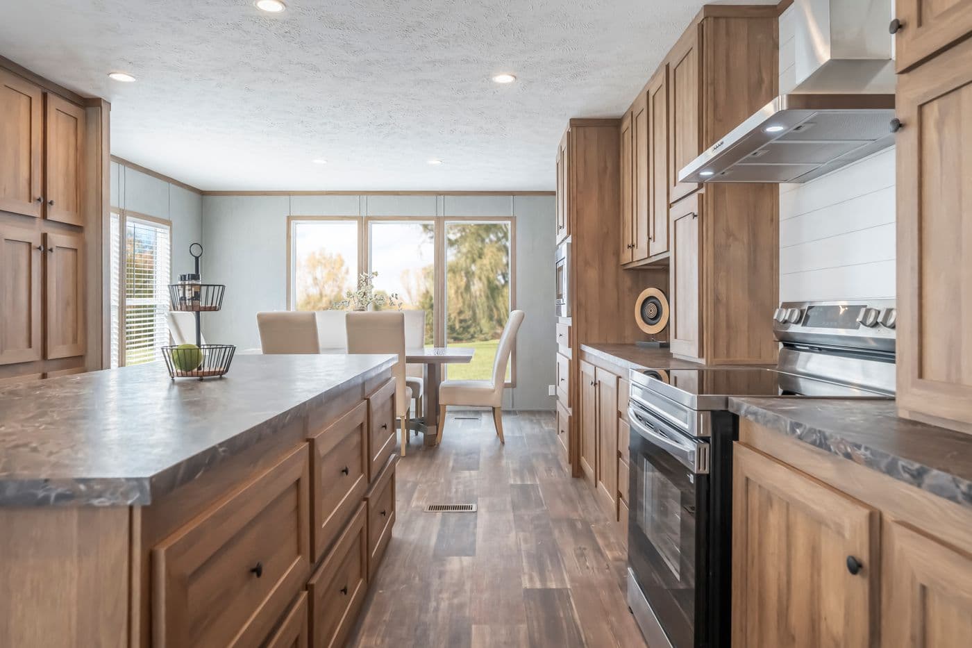 The BLACK DIAMOND Kitchen. This Manufactured Mobile Home features 3 bedrooms and 2 baths.