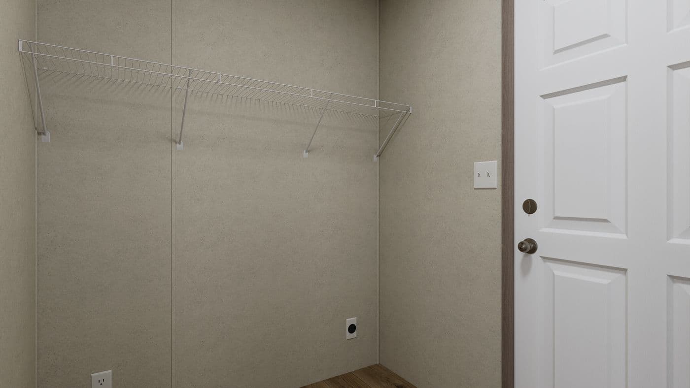 The 5614-CC02 CLEARPATH 56 Utility Room. This Manufactured Mobile Home features 2 bedrooms and 2 baths.