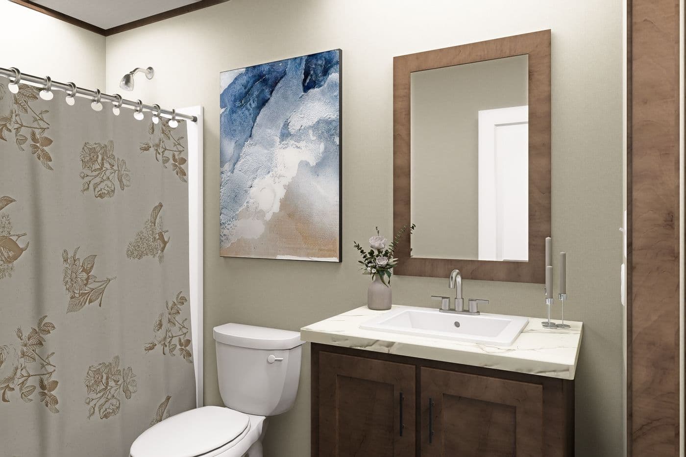 The EXPEDITION Guest Bedroom. This Manufactured Mobile Home features 4 bedrooms and 2 baths.