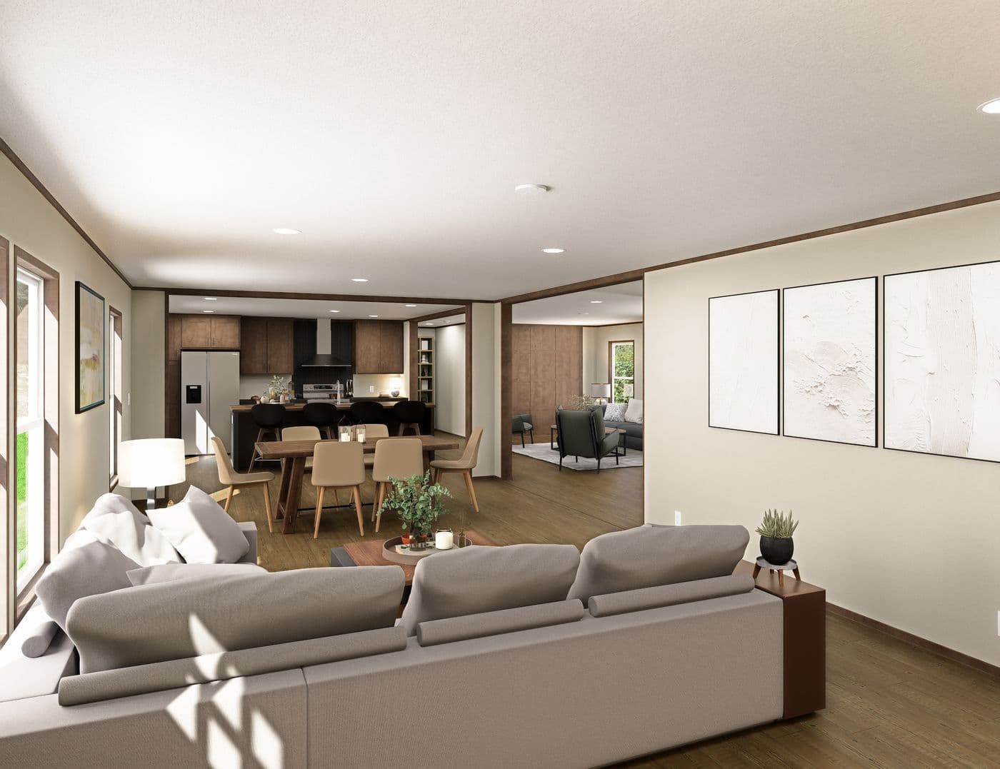 The EVEREST Foyer. This Manufactured Mobile Home features 4 bedrooms and 2 baths.