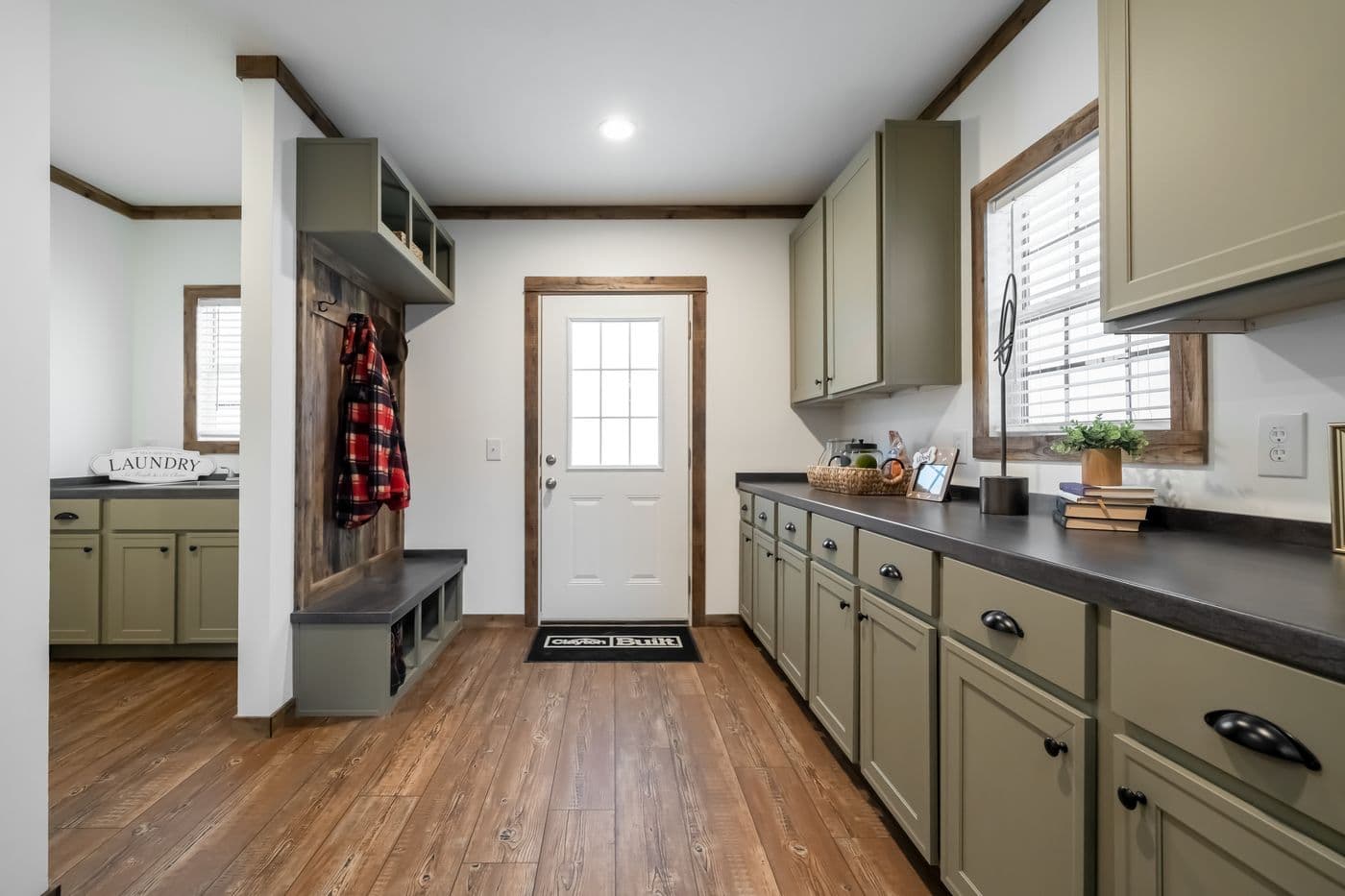 The THE MILL HOUSE Kitchen. This Manufactured Mobile Home features 3 bedrooms and 2 baths.