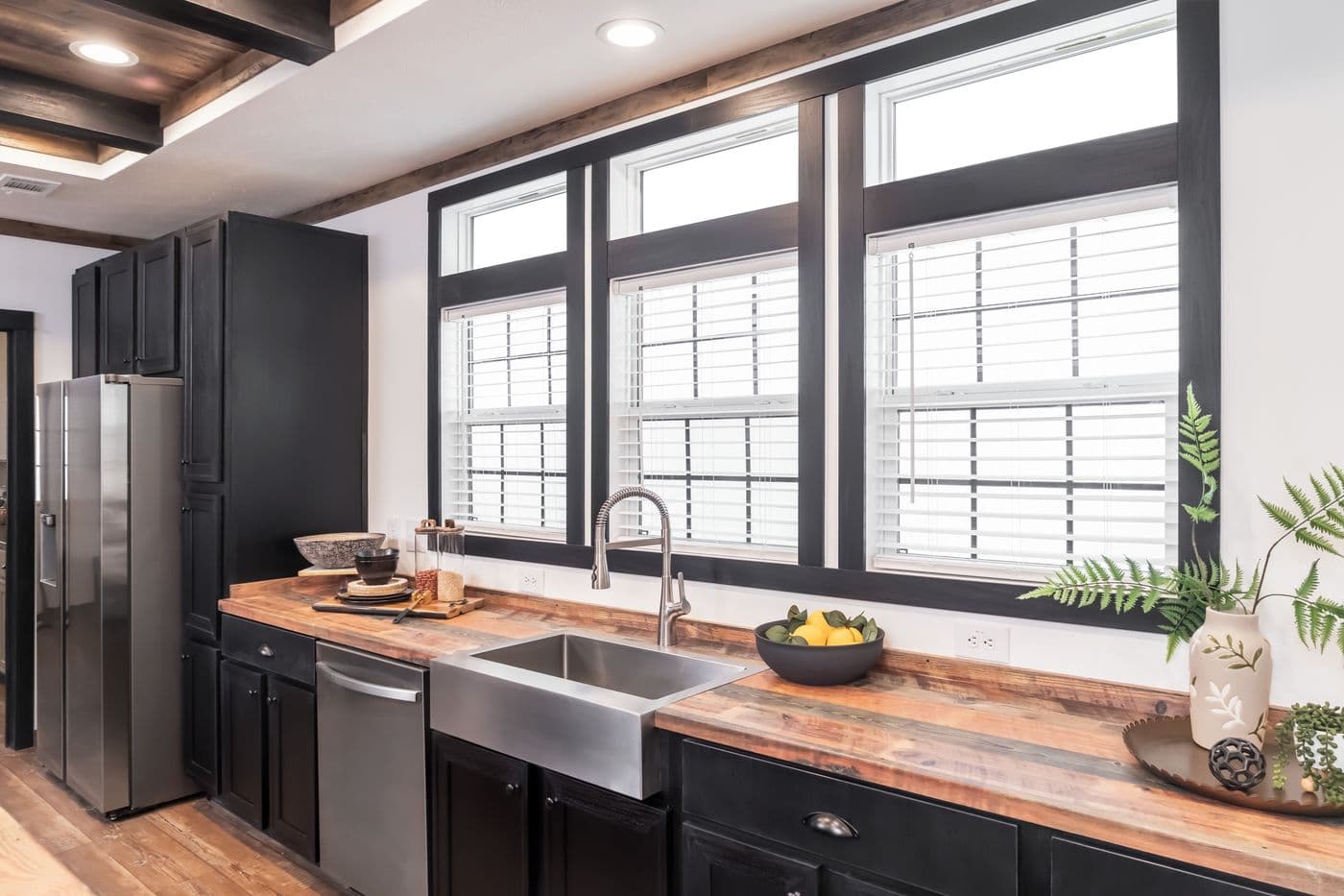 The THE MILL HOUSE Kitchen. This Manufactured Mobile Home features 3 bedrooms and 2 baths.