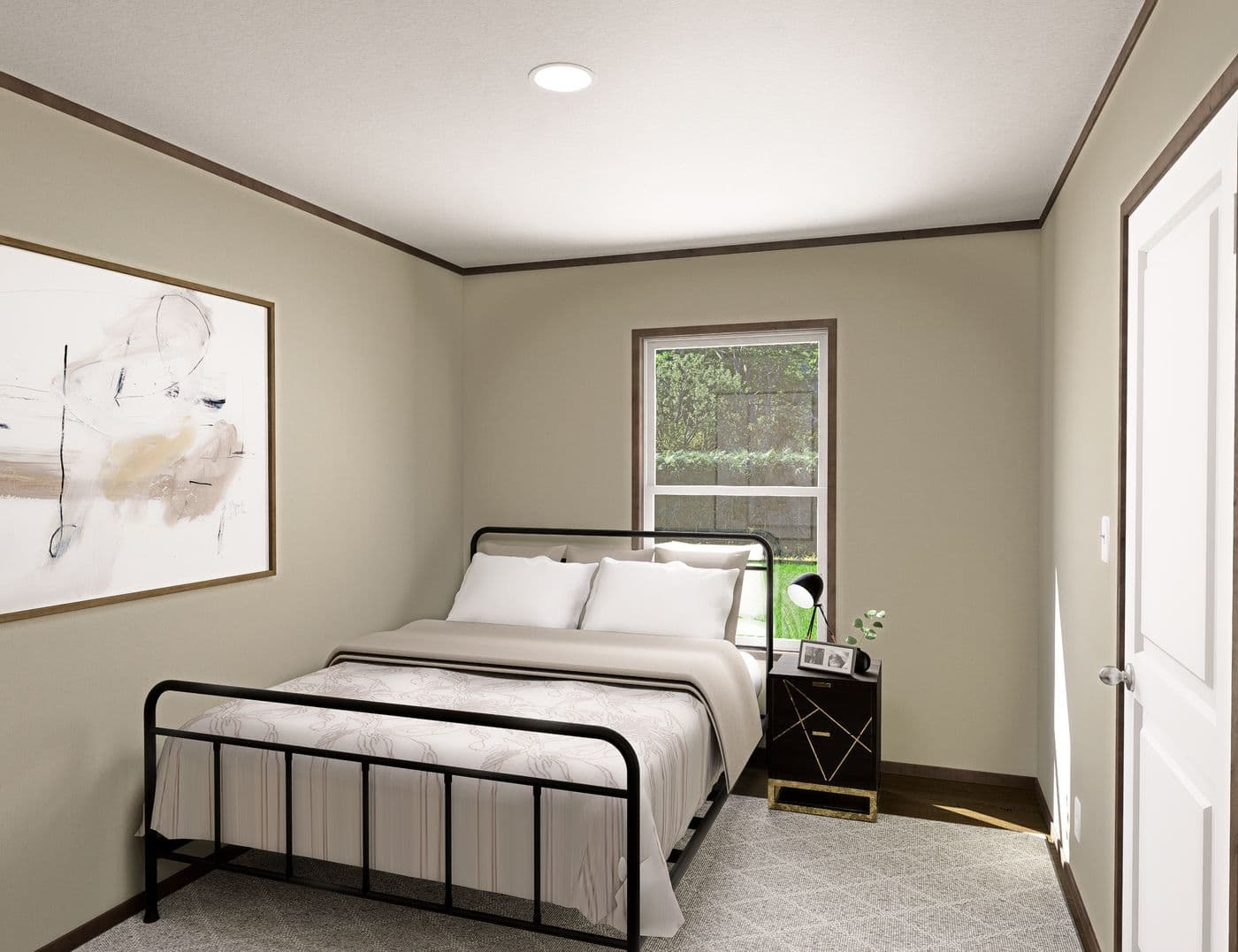 The FIJI Guest Bedroom. This Manufactured Mobile Home features 3 bedrooms and 2 baths.