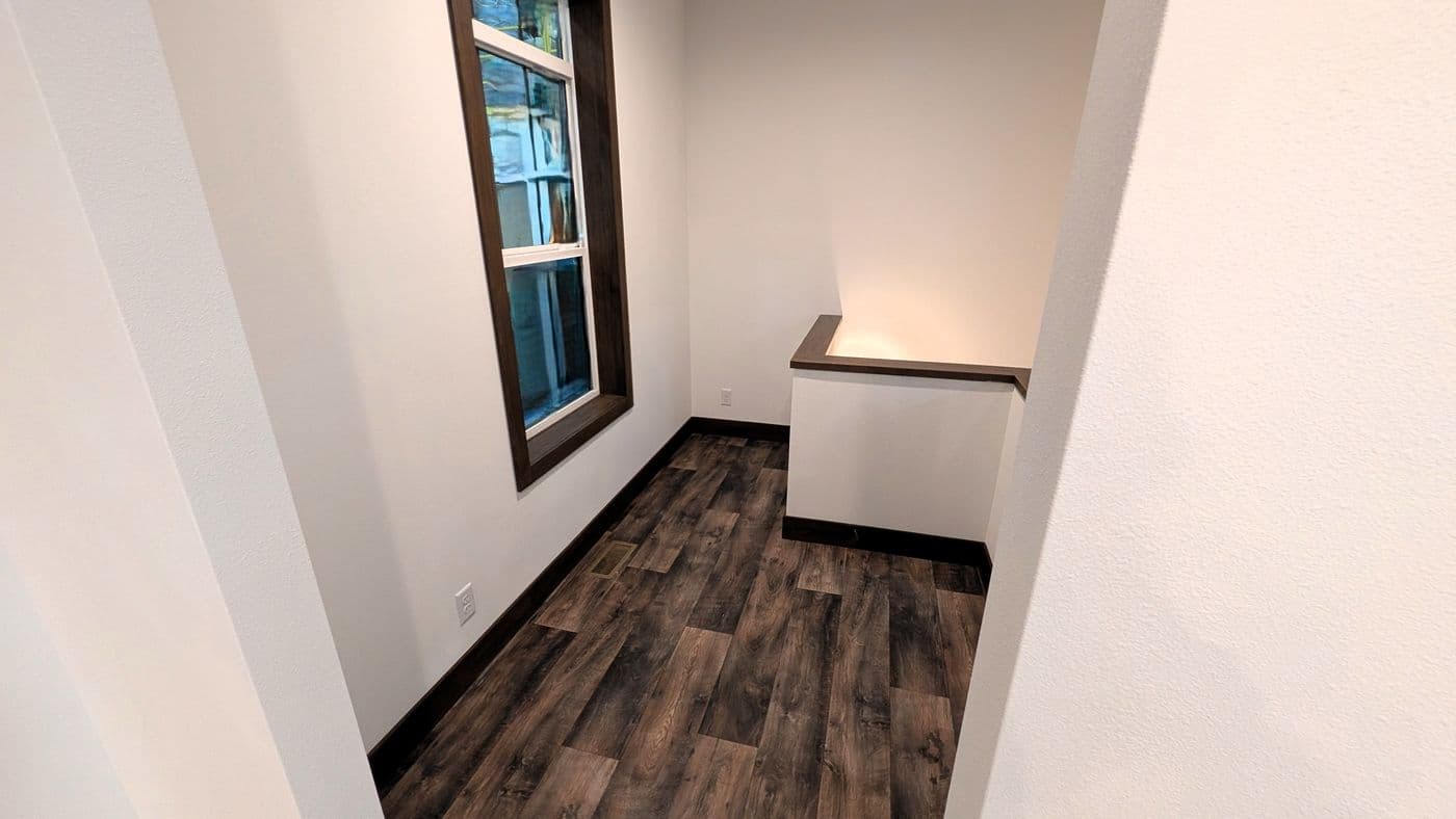 The LEGEND 402 MOD Foyer. This Modular Home features 3 bedrooms and 2 baths.