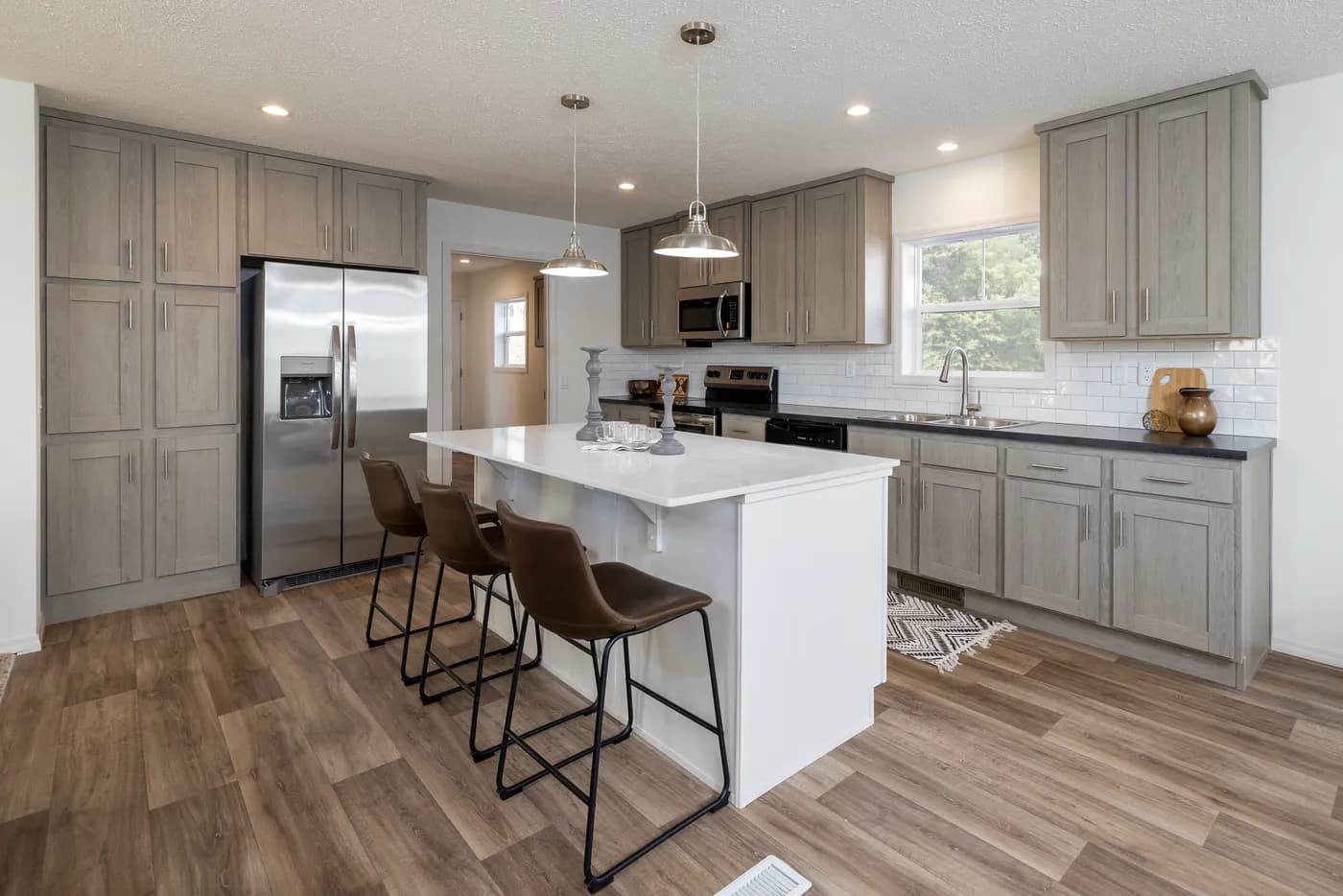 The ROOSEVELT Kitchen. This Manufactured Mobile Home features 3 bedrooms and 2 baths.