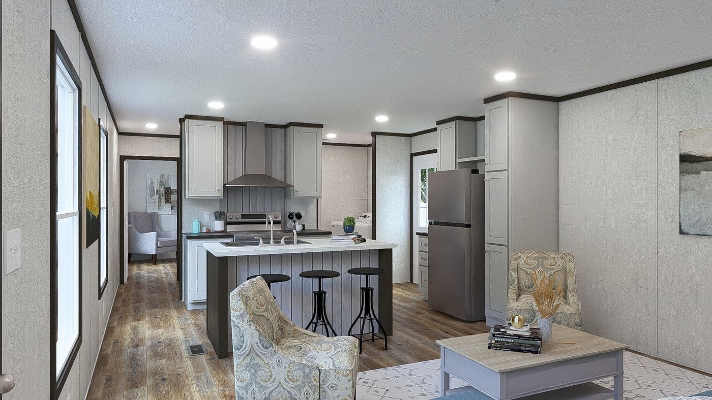 The INTUITION Kitchen. This Manufactured Mobile Home features 3 bedrooms and 2 baths.