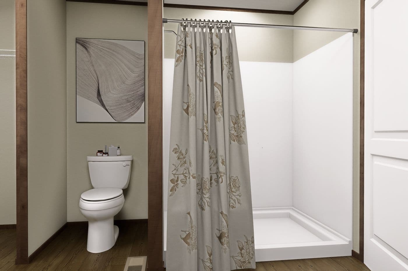 The EXPEDITION Guest Bathroom. This Manufactured Mobile Home features 4 bedrooms and 2 baths.