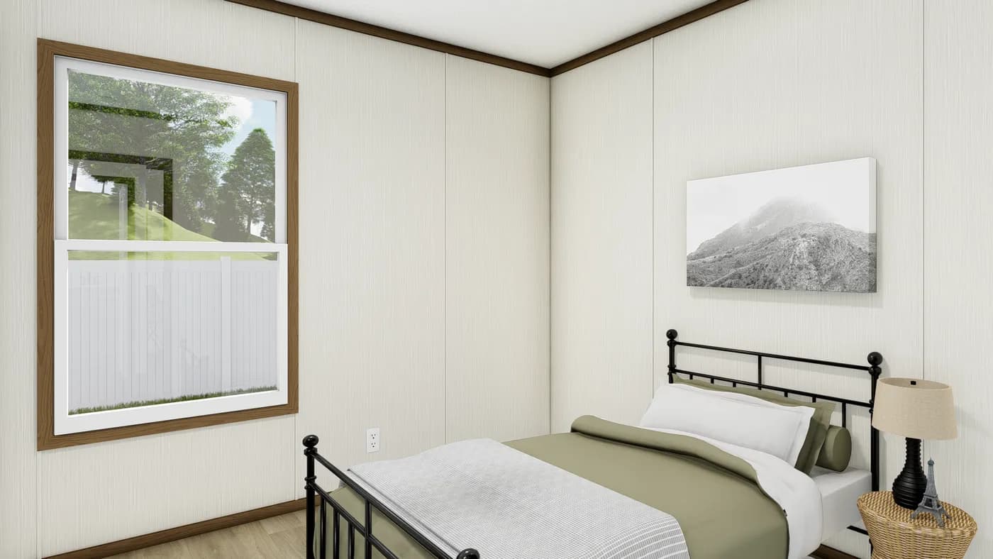 The VISION Bedroom. This Manufactured Mobile Home features 3 bedrooms and 2 baths.