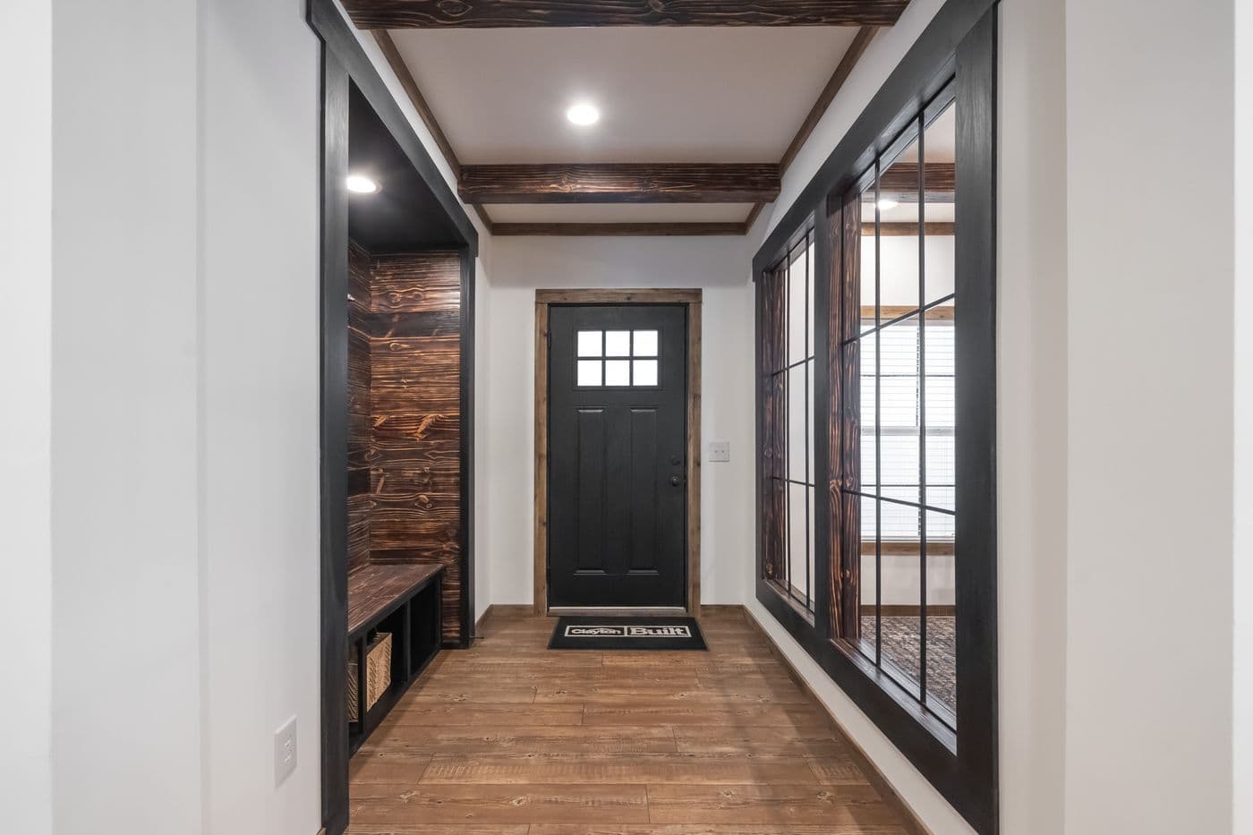 The THE MILL HOUSE Foyer. This Manufactured Mobile Home features 3 bedrooms and 2 baths.