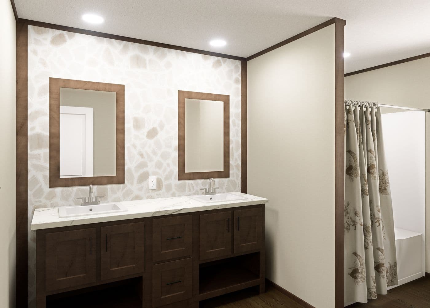 The DESOTO Exterior. This Manufactured Mobile Home features 3 bedrooms and 2 baths.