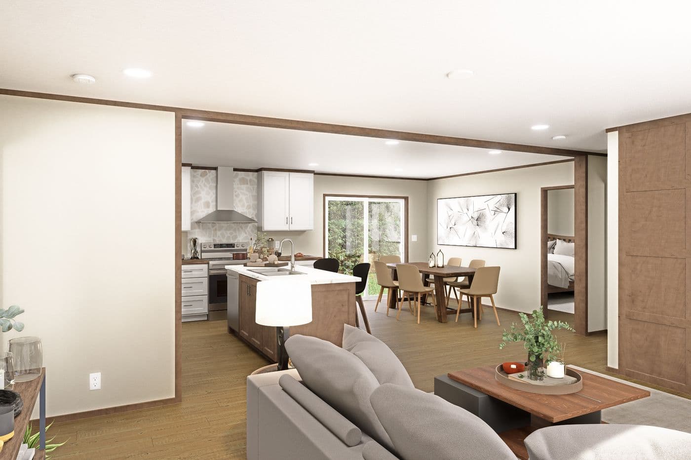 The DESOTO Foyer. This Manufactured Mobile Home features 3 bedrooms and 2 baths.