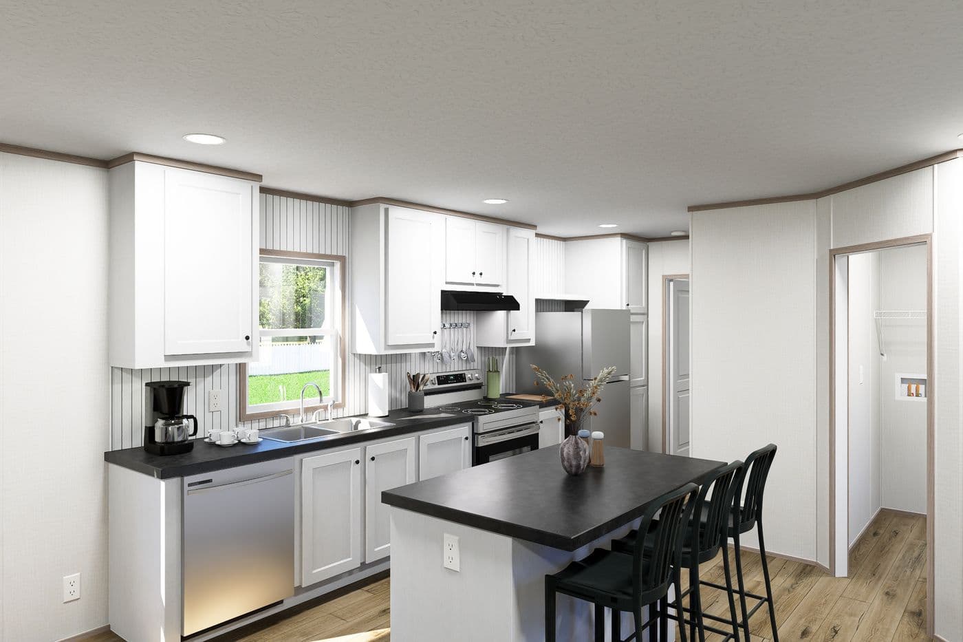 The ATLAS Kitchen. This Manufactured Mobile Home features 2 bedrooms and 2 baths.