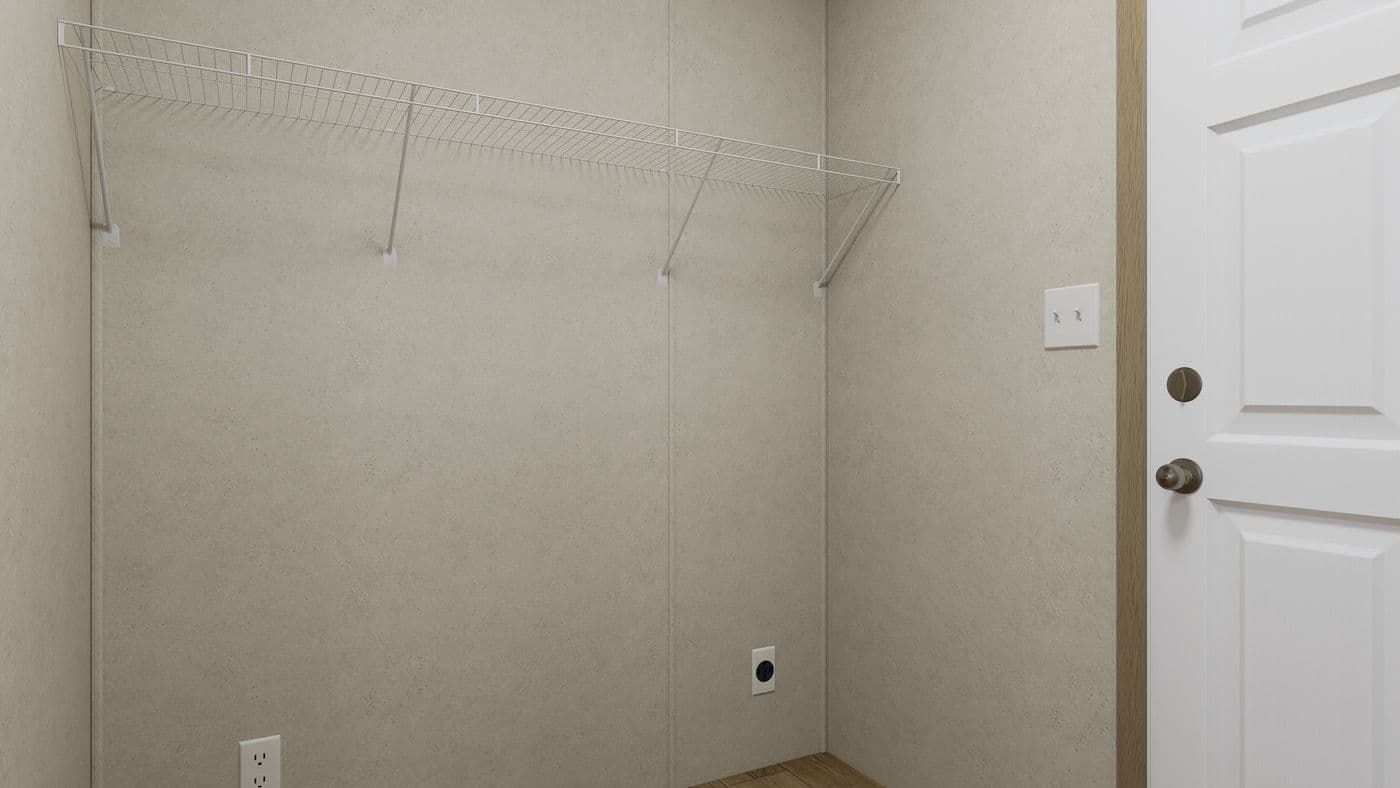 The 6014-CC02 CLEARPATH 60 Utility Room. This Manufactured Mobile Home features 2 bedrooms and 2 baths.