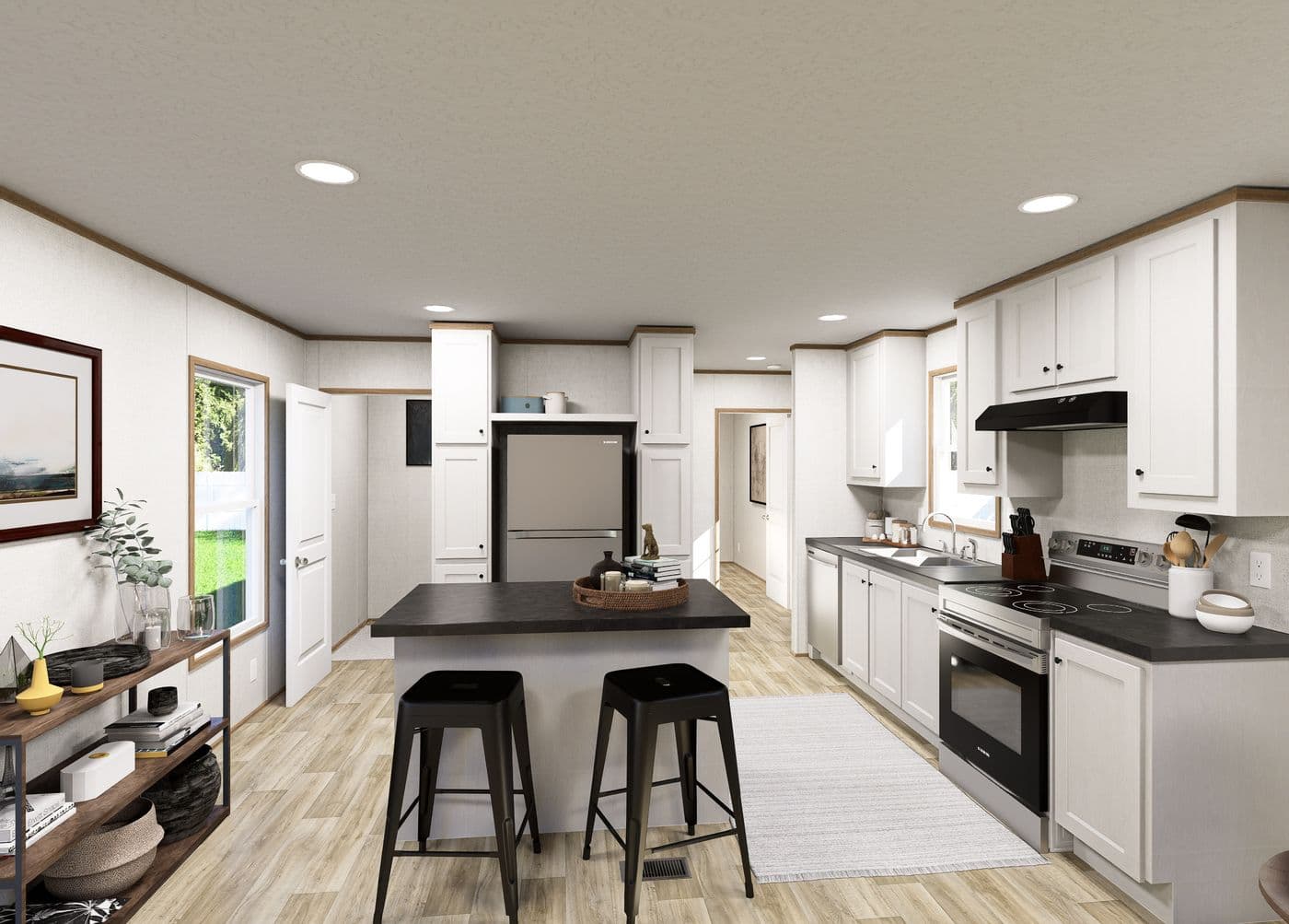 The EMBER Kitchen. This Manufactured Mobile Home features 2 bedrooms and 2 baths.