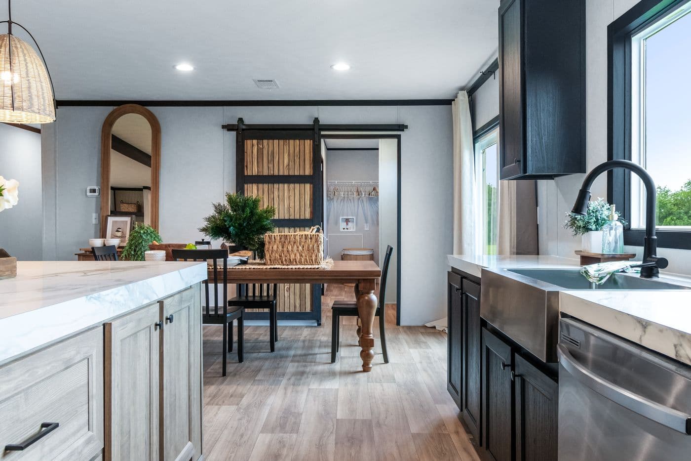 The ODYSSEY Dining Room. This Manufactured Mobile Home features 4 bedrooms and 2 baths.