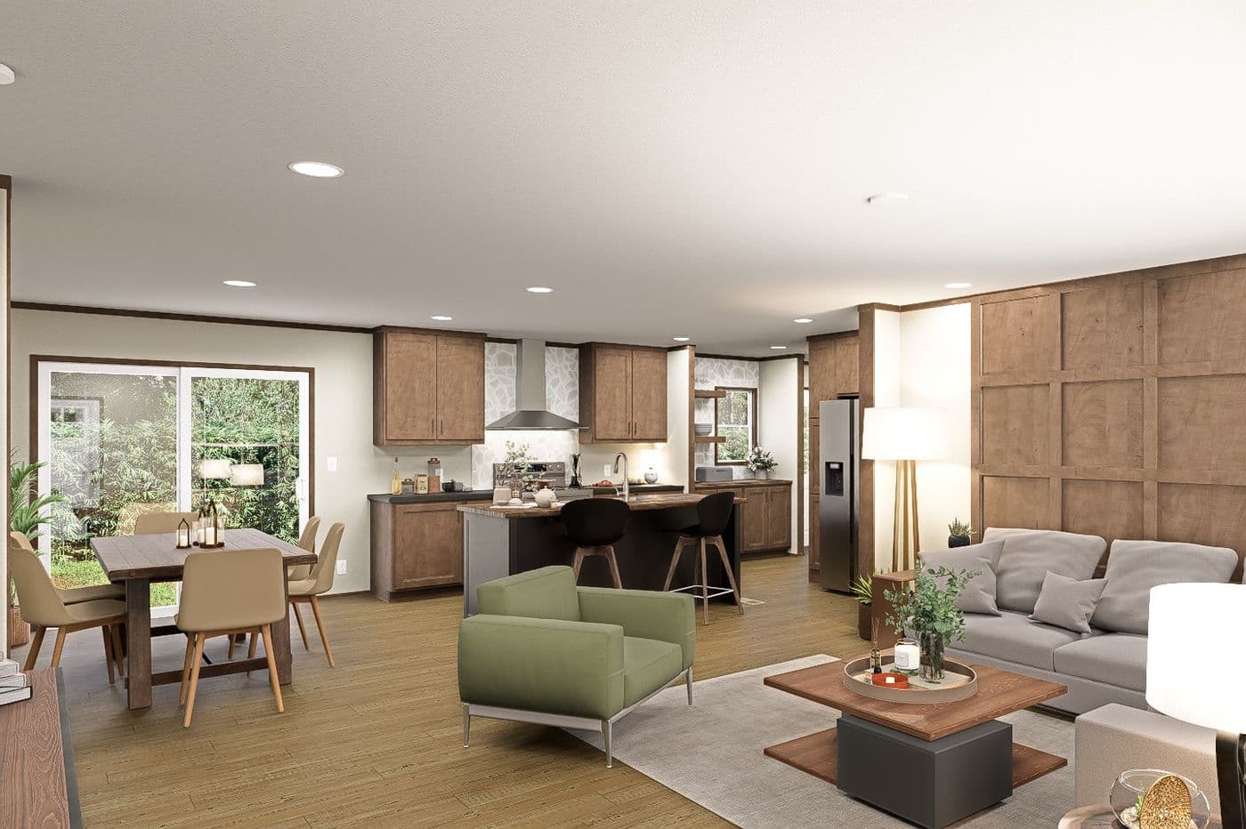 The SNOWCAP Foyer. This Manufactured Mobile Home features 4 bedrooms and 2.5 baths.