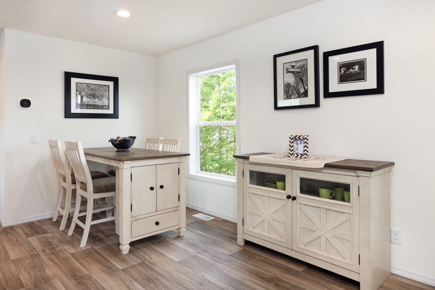 The RAMSEY 216-2 Dining Area. This Manufactured Mobile Home features 3 bedrooms and 2 baths.