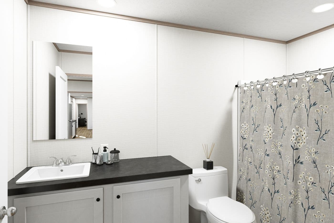 The ATLAS Primary Bathroom. This Manufactured Mobile Home features 2 bedrooms and 2 baths.