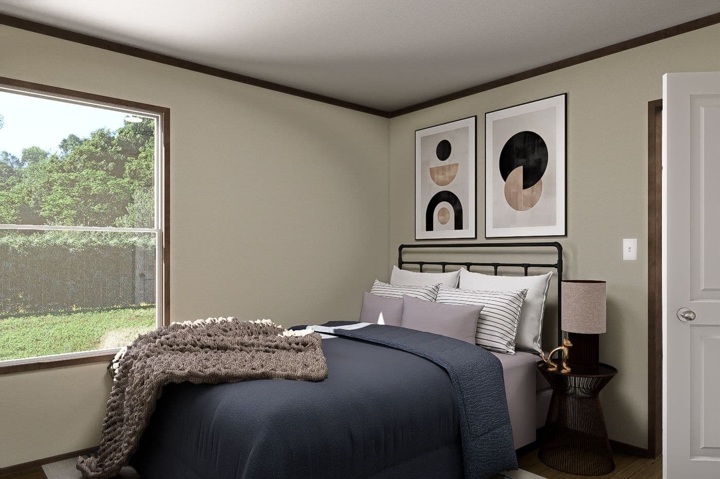 The SNOWCAP Bedroom. This Manufactured Mobile Home features 4 bedrooms and 2.5 baths.