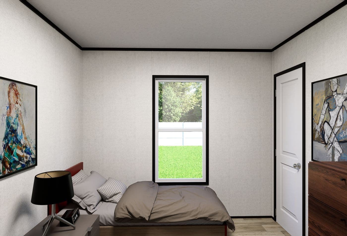 The OASIS Guest Bedroom. This Manufactured Mobile Home features 3 bedrooms and 2 baths.