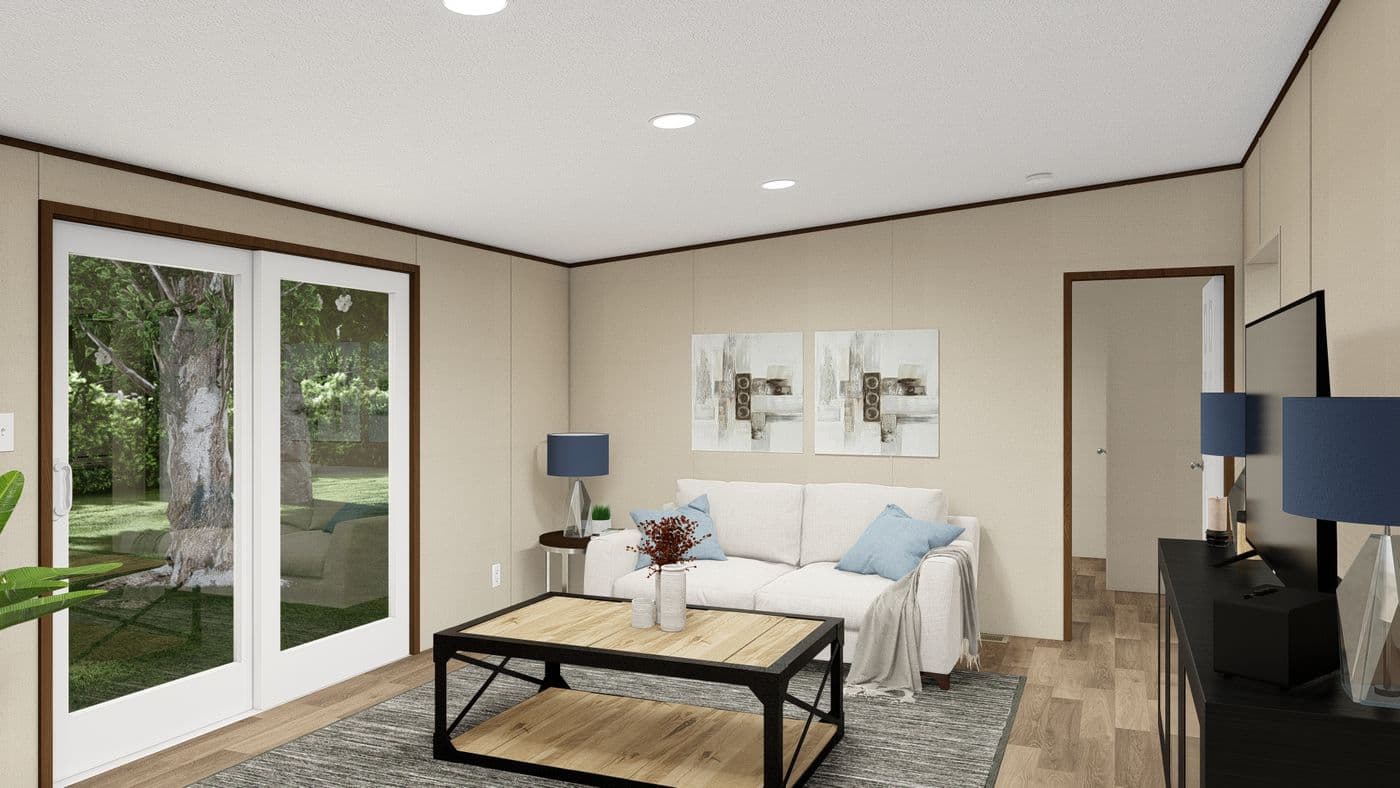 The MARVEL Den. This Manufactured Mobile Home features 4 bedrooms and 2 baths.