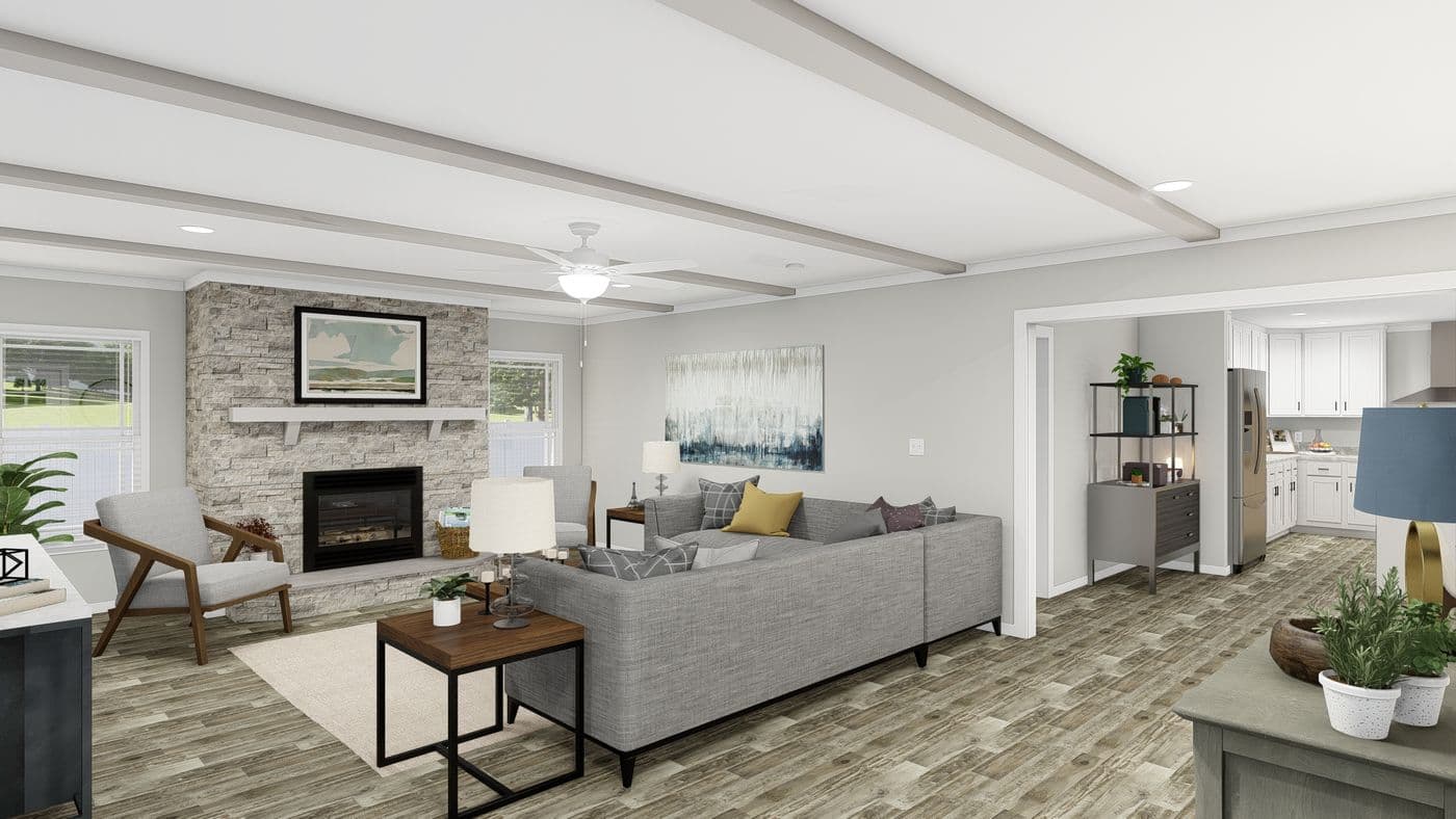 The FRONTIER Foyer. This Manufactured Mobile Home features 3 bedrooms and 2 baths.