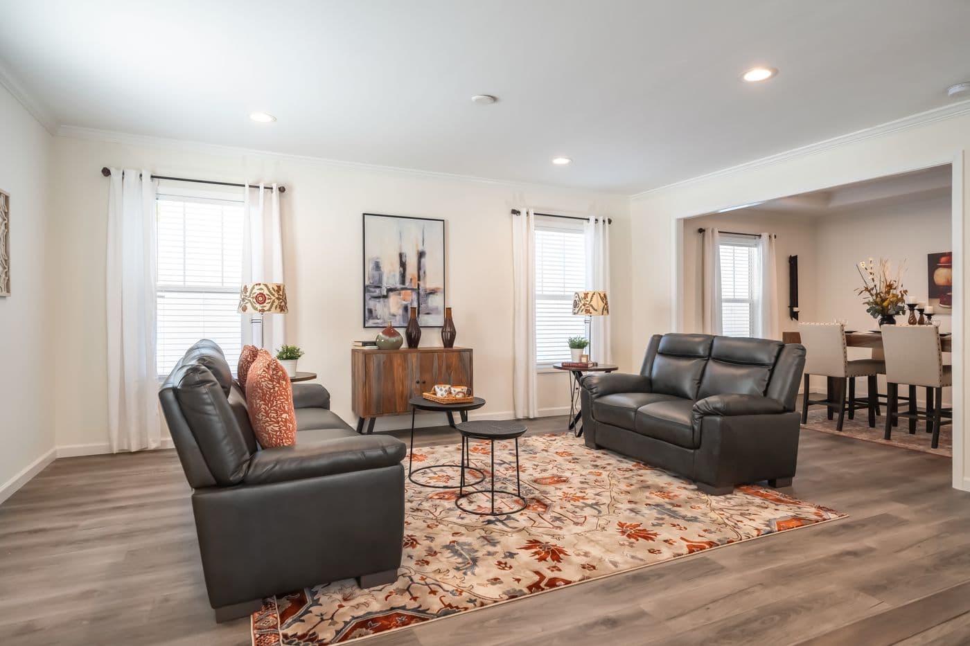 The 4220 "ATLANTIC" 7228 Family Room. This Manufactured Mobile Home features 3 bedrooms and 2 baths.