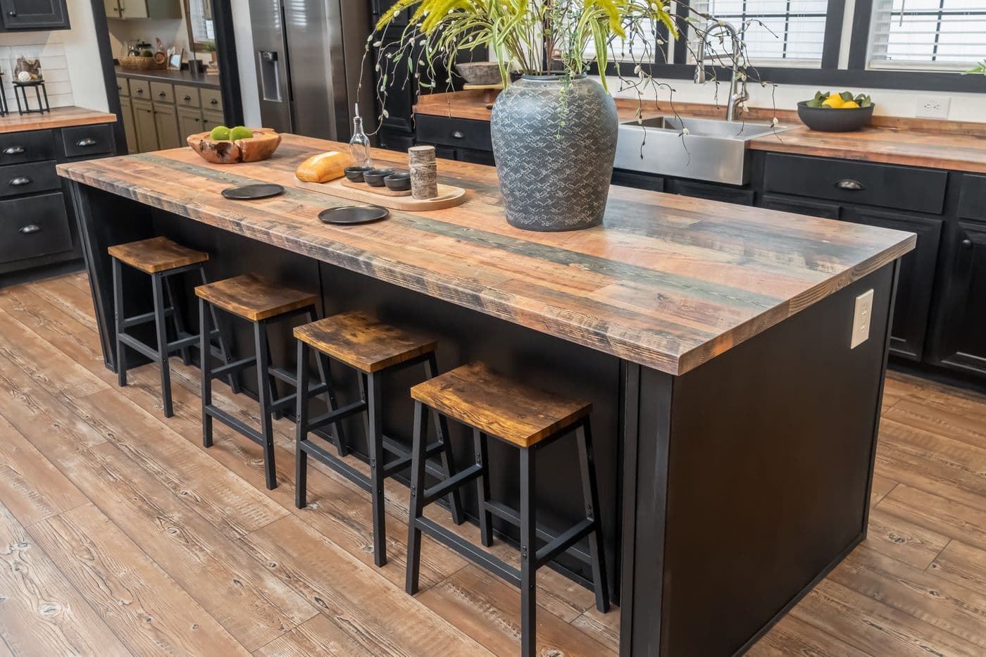 The THE MILL HOUSE Kitchen. This Manufactured Mobile Home features 3 bedrooms and 2 baths.