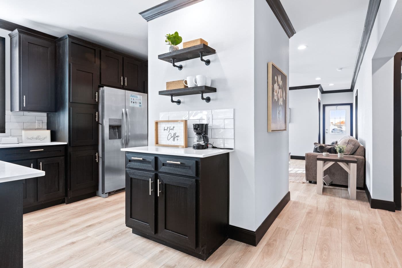 The THE LOUIS Kitchen. This Manufactured Mobile Home features 4 bedrooms and 3 baths.