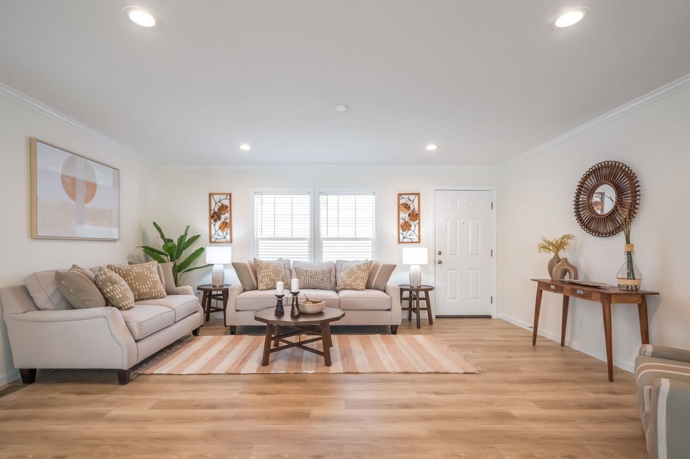 The 5430 "UWHARRIE" 7632 Living Room. This Manufactured Mobile Home features 4 bedrooms and 2 baths.