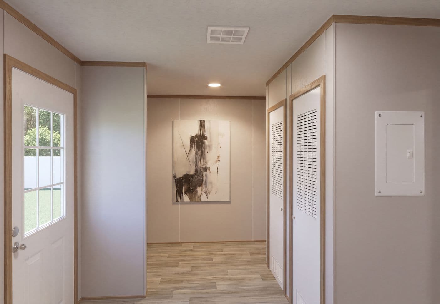 The THE MOUNTAINEER 72 Utility Room. This Manufactured Mobile Home features 3 bedrooms and 2 baths.