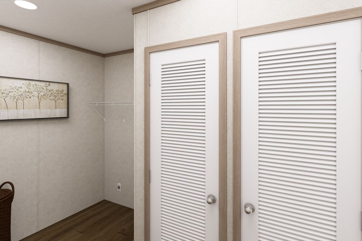 The 7216-CC01 CORNERSTONE 72 Utility Room. This Manufactured Mobile Home features 3 bedrooms and 2 baths.