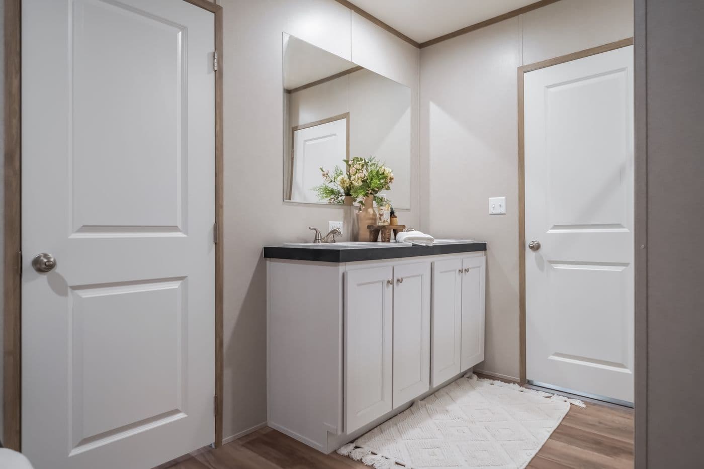 The VISTA Primary Bathroom. This Manufactured Mobile Home features 3 bedrooms and 2 baths.