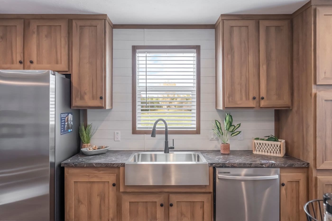 The BLACK DIAMOND Kitchen. This Manufactured Mobile Home features 3 bedrooms and 2 baths.