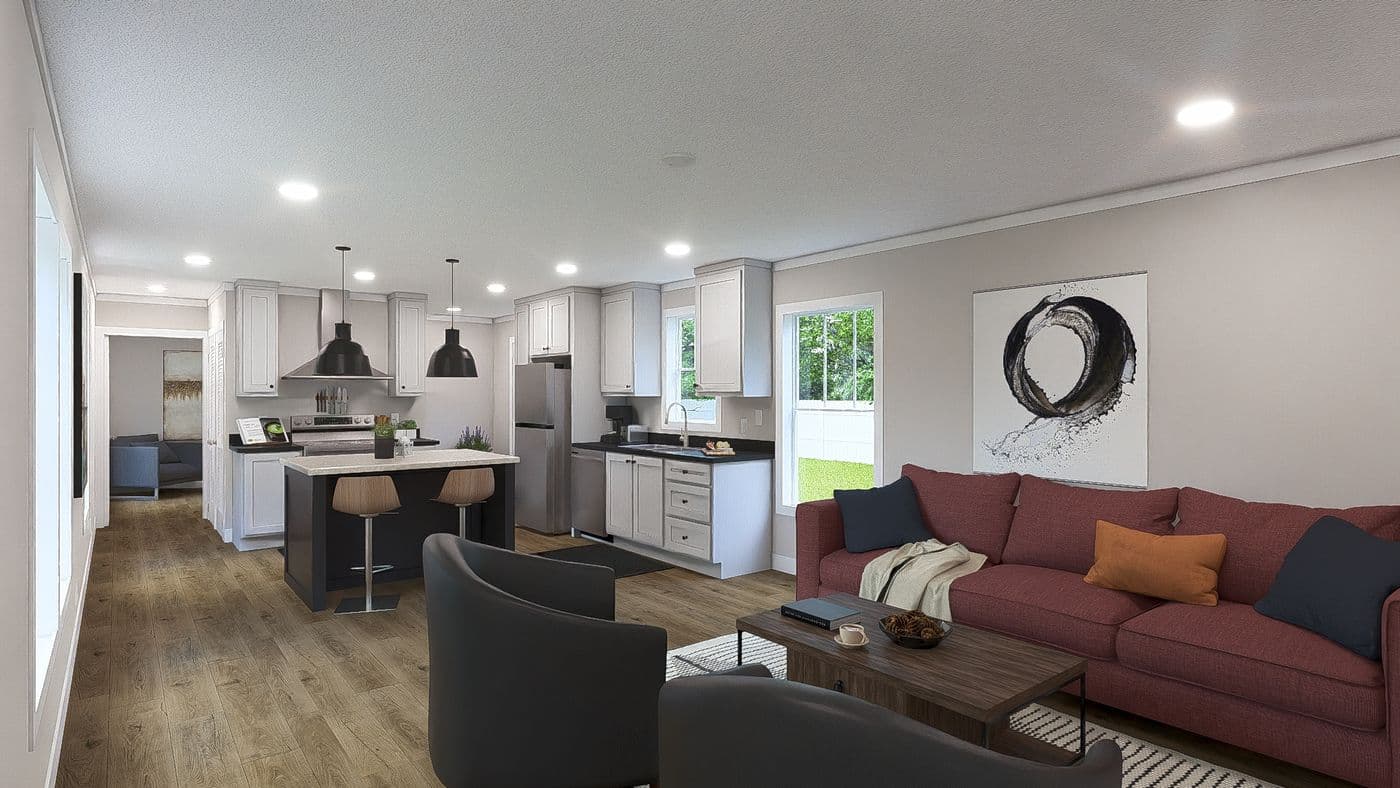 The SWEET CAROLINE Foyer. This Manufactured Mobile Home features 3 bedrooms and 2 baths.